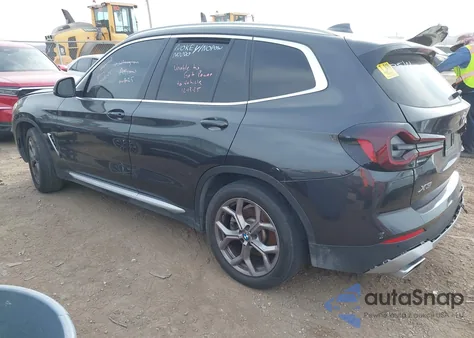 2022 BMW X3 Sdrive30I z USA, uszkodzony, nr VIN 5UX43DP02N9L35106